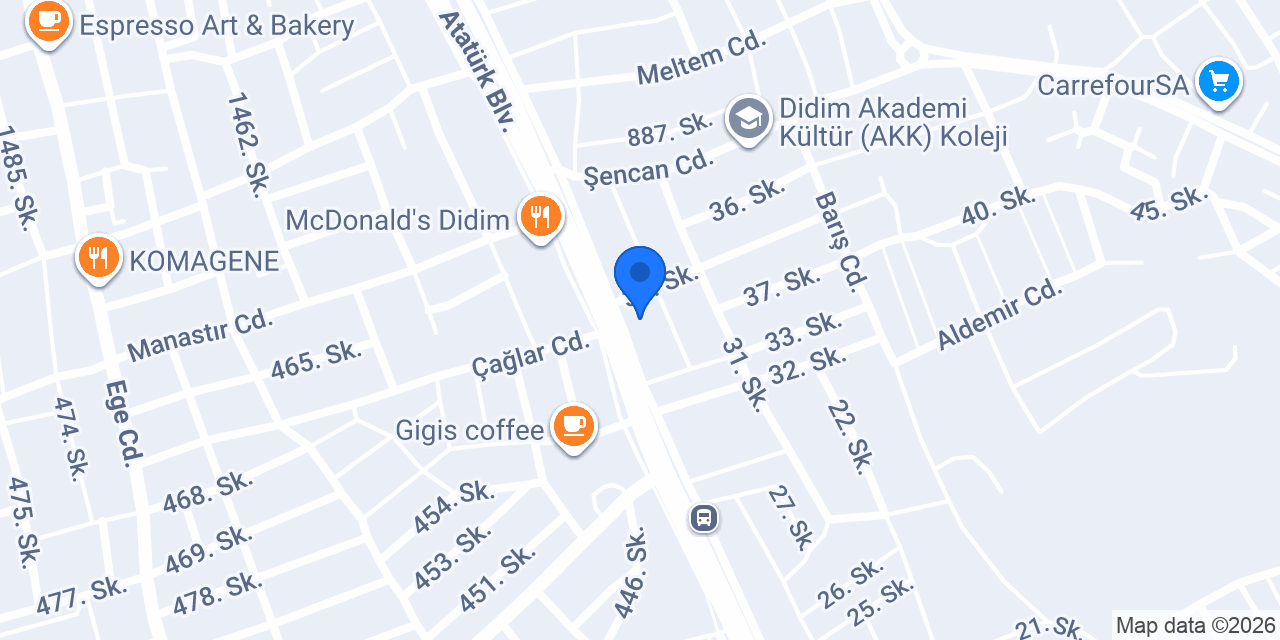 Didim Avukat Zekiye AKDAĞ konumu