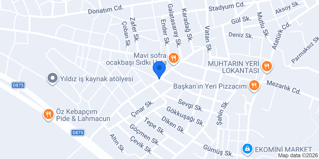 Dergah Pastanesi konumu