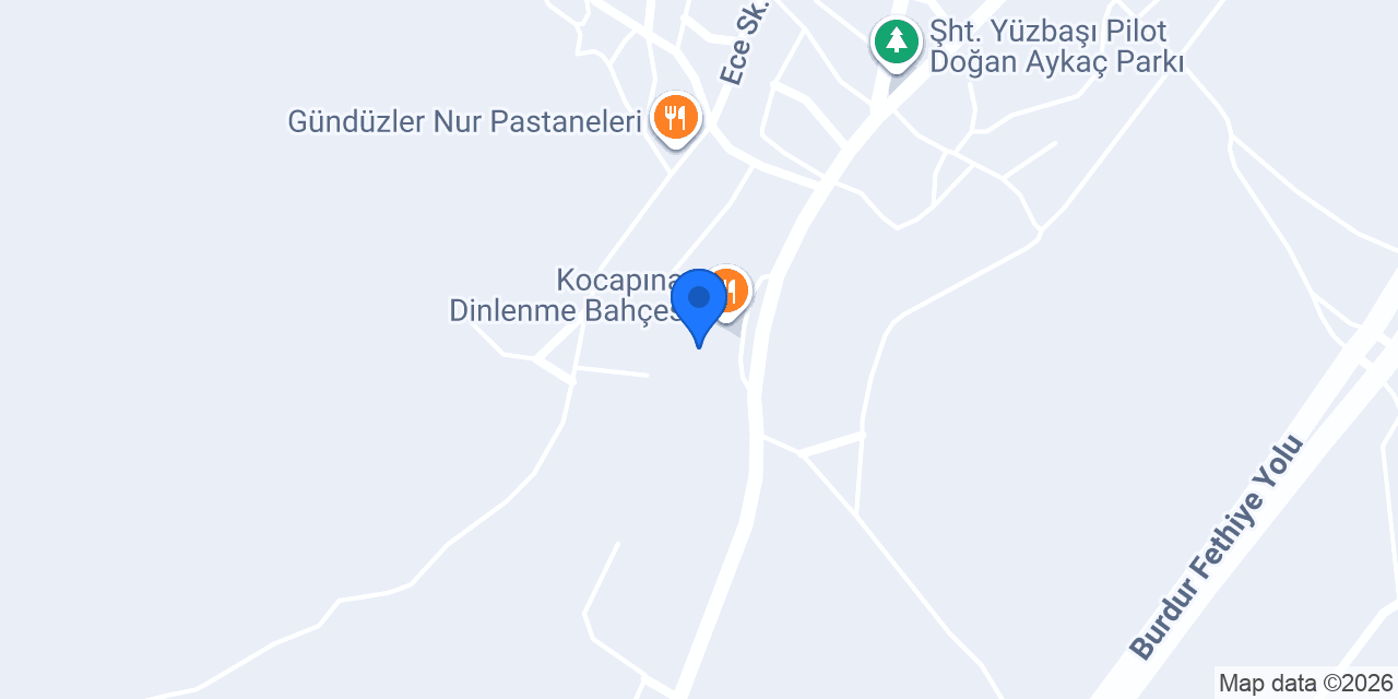 Özmen İnşaat Karamanlı Şantiyesi konumu