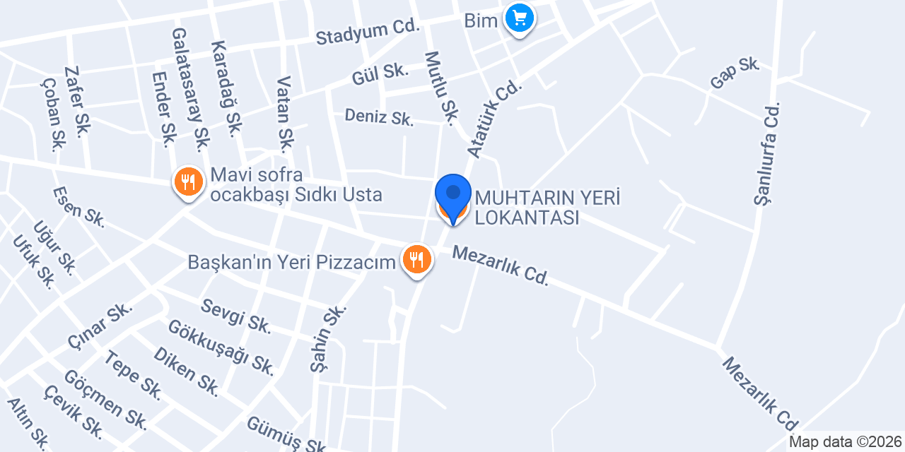 MUHTARIN YERİ LOKANTASI konumu