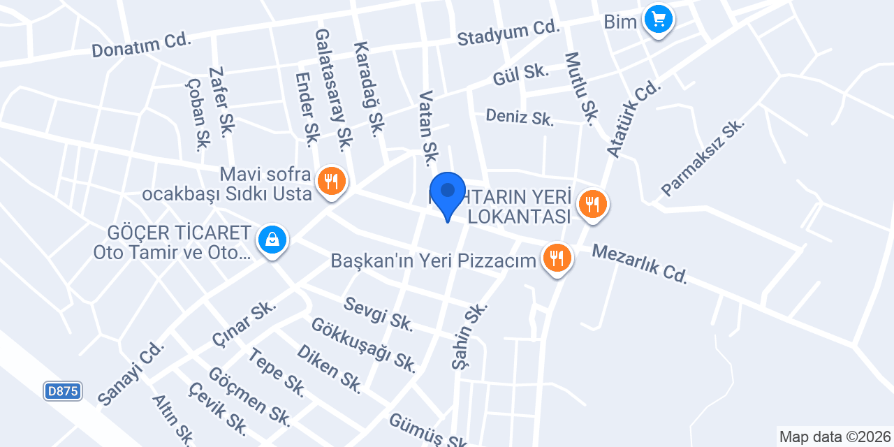 DARTAR ELEKTRİK konumu