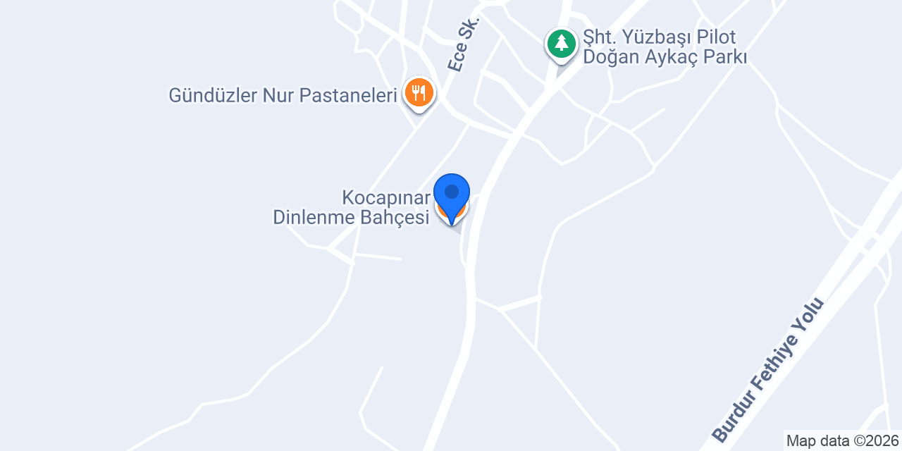 Kocapınar Dinlenme Bahçesi konumu