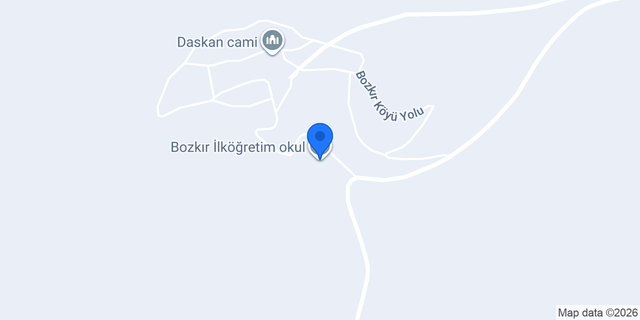 Bozkır İlköğretim okul konumu