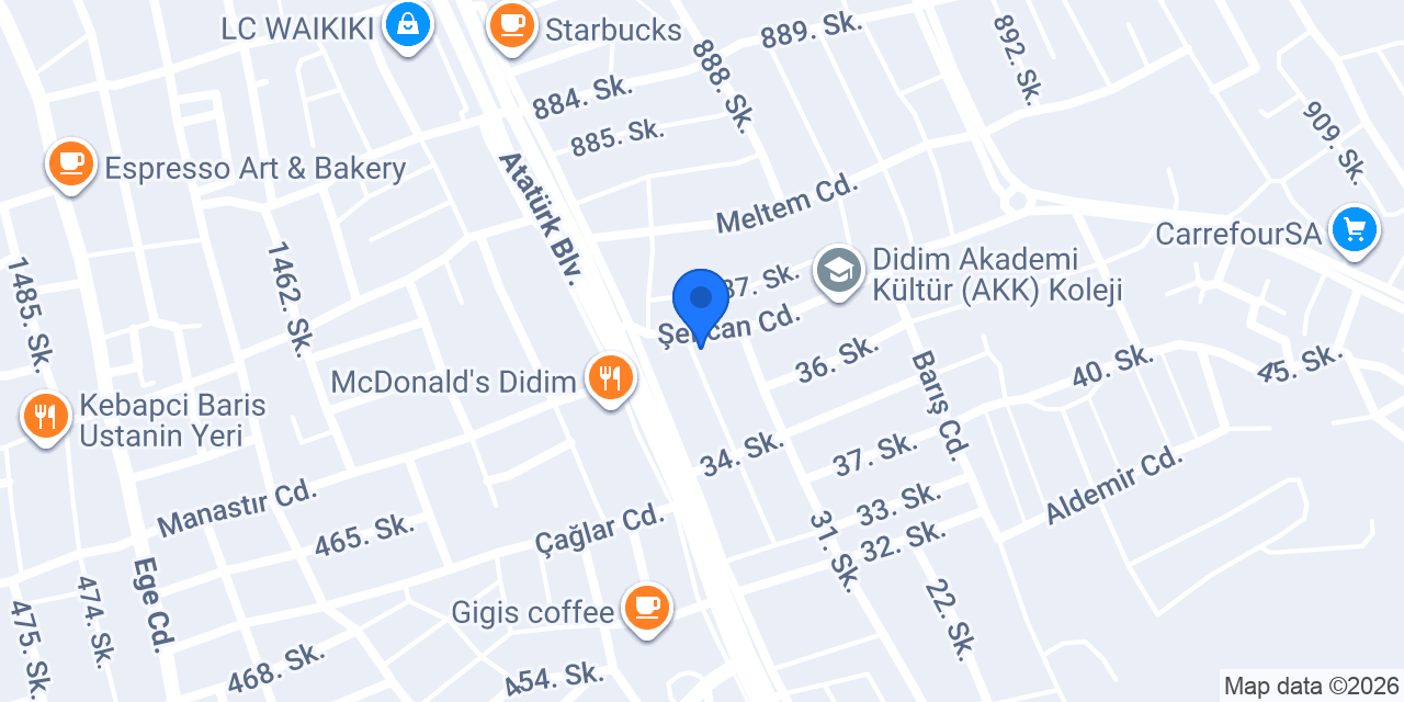 Eren Emlak Rent A Car konumu