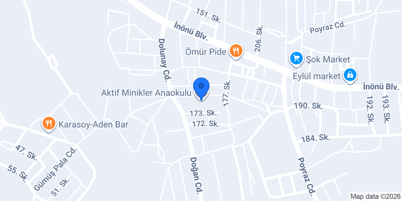 Aktif Minikler Anaokulu konumu
