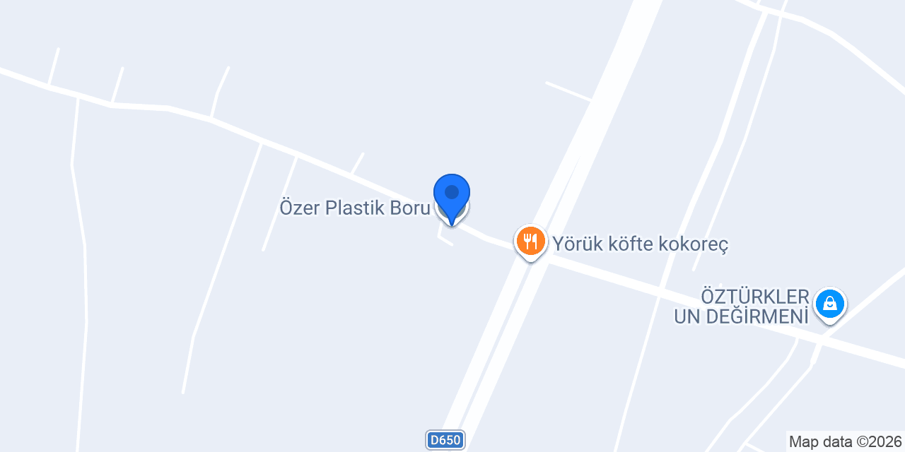 Özer Plastik Boru konumu