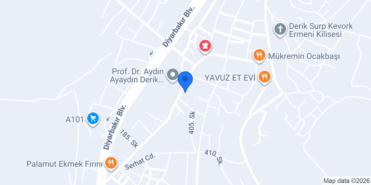 Derik Kaymakamlığı konumu