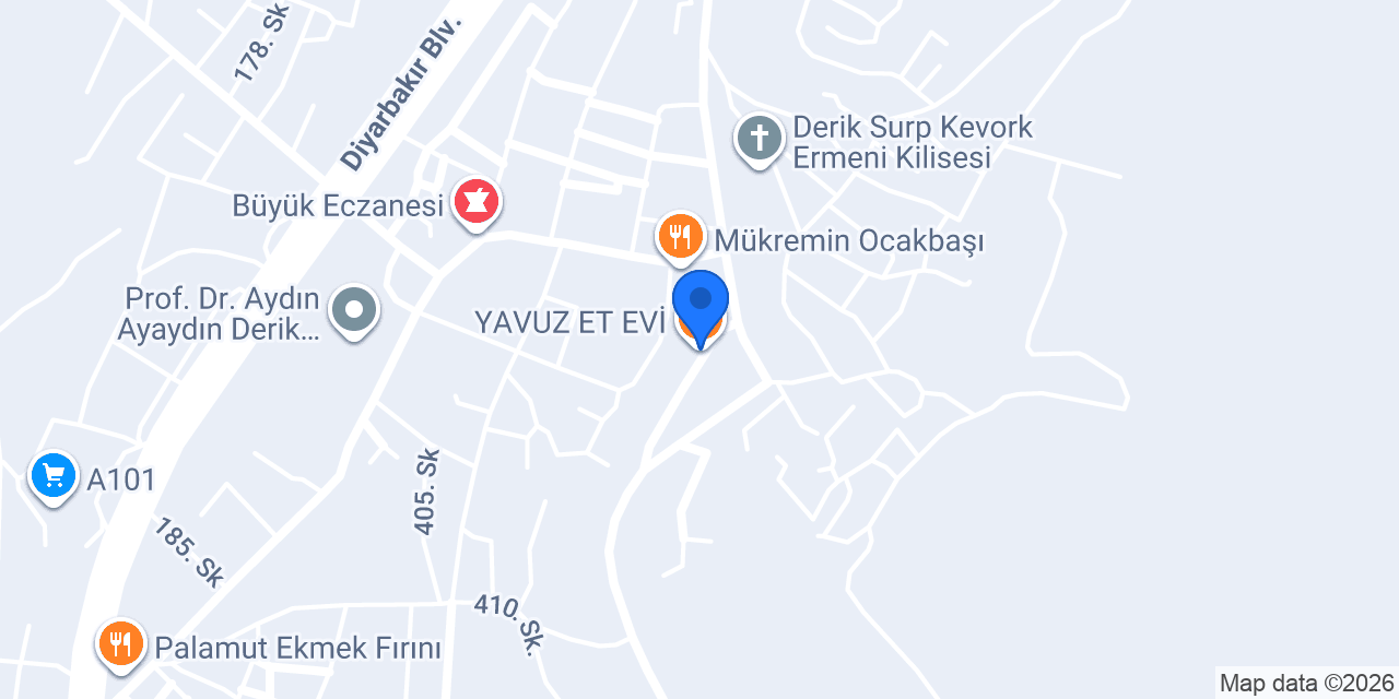 YAVUZ ET EVİ konumu