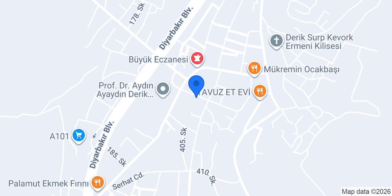 DERİK ÇITTIR PİDE VE LAHMACUN SALONU konumu