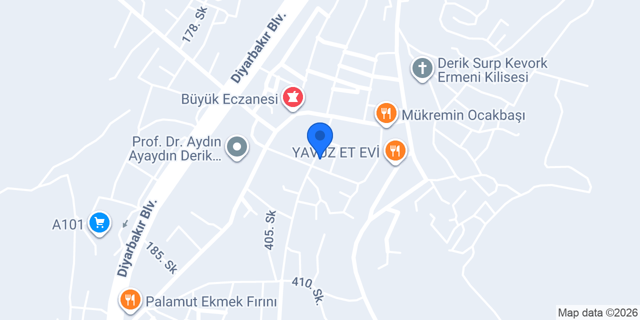 Meşhur Derik Kahvaltı & Künefe Cafe konumu
