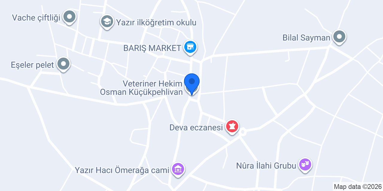 Veteriner Hekim Osman Küçükpehlivan konumu