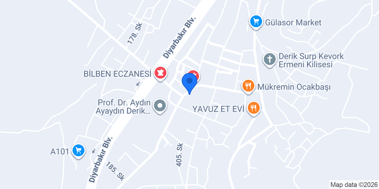 Derik Halk Eğitim Merkezi konumu