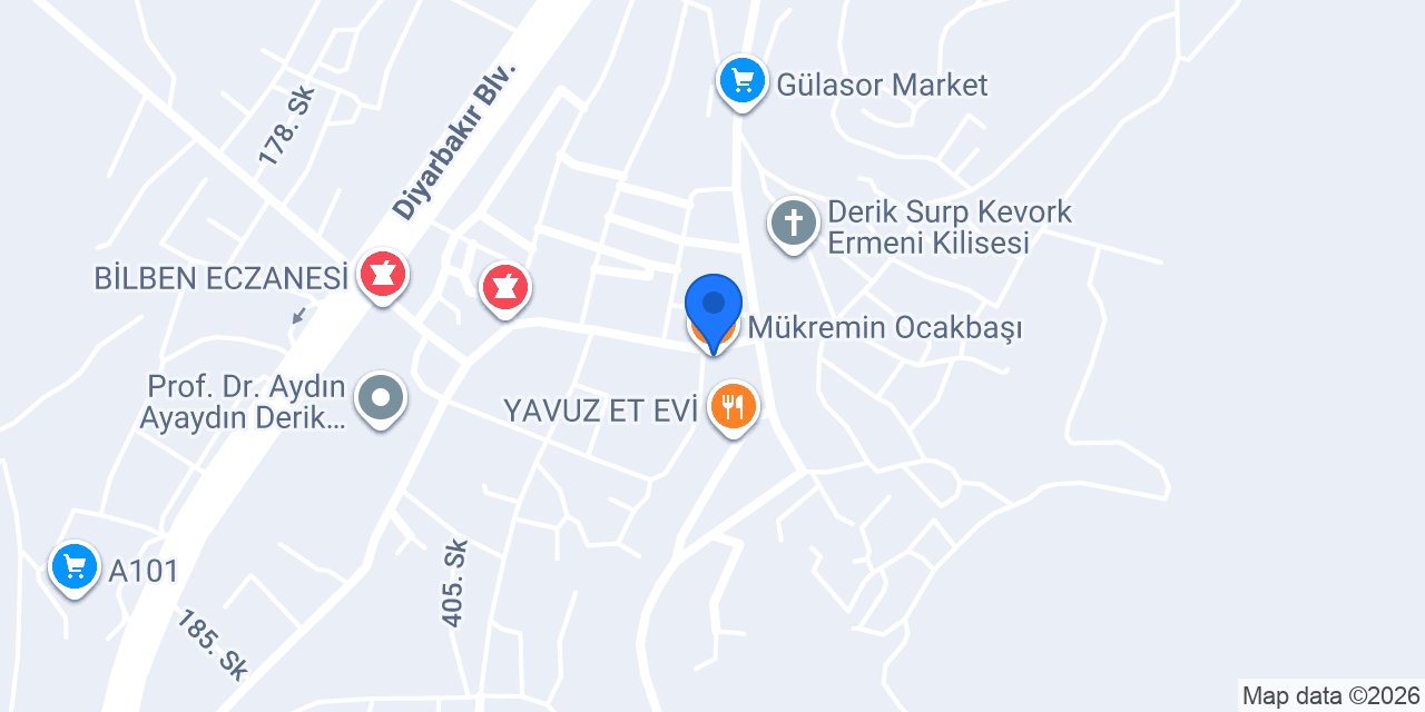 Mükremin Ocakbaşı konumu