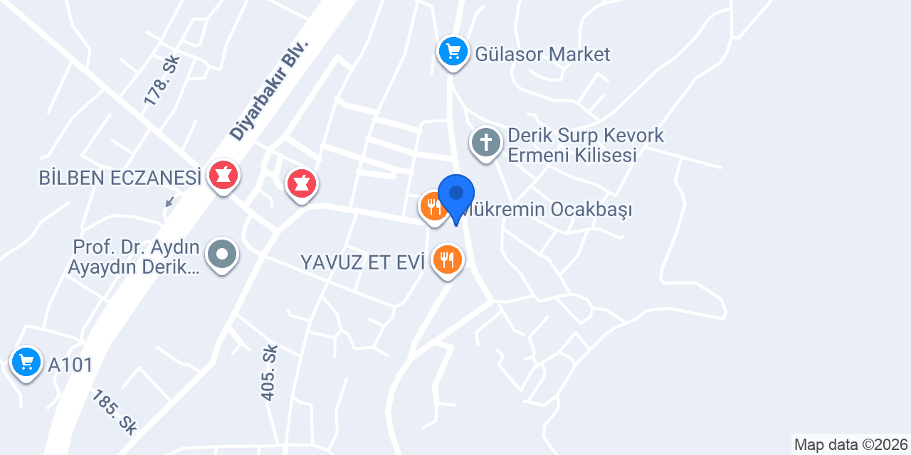 Çetin Pastanesi konumu