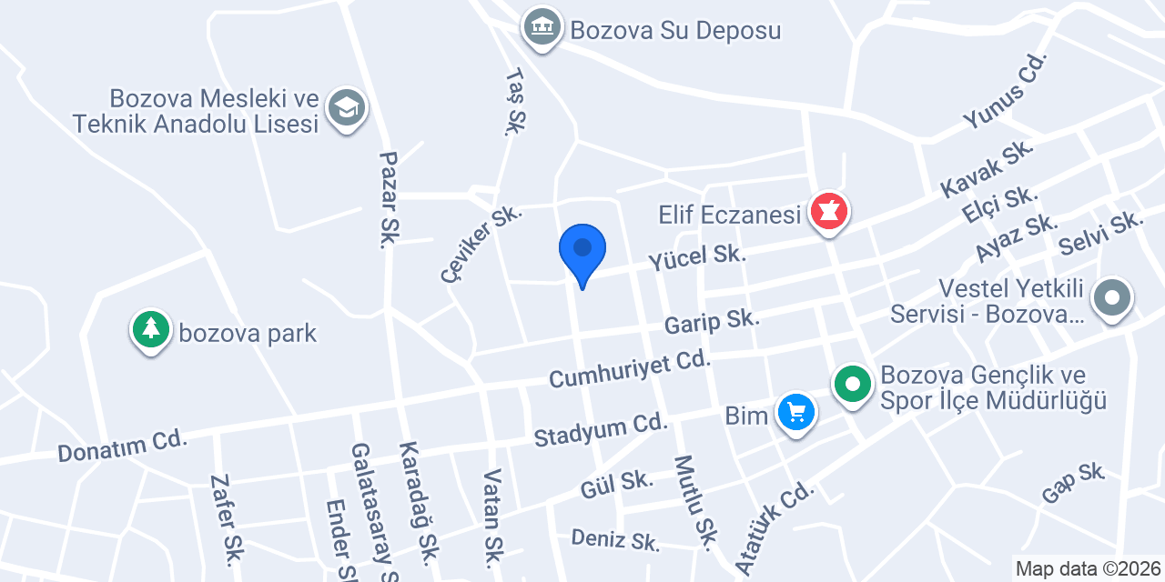 BOZOVA VATANKARGO ŞUBESİ konumu
