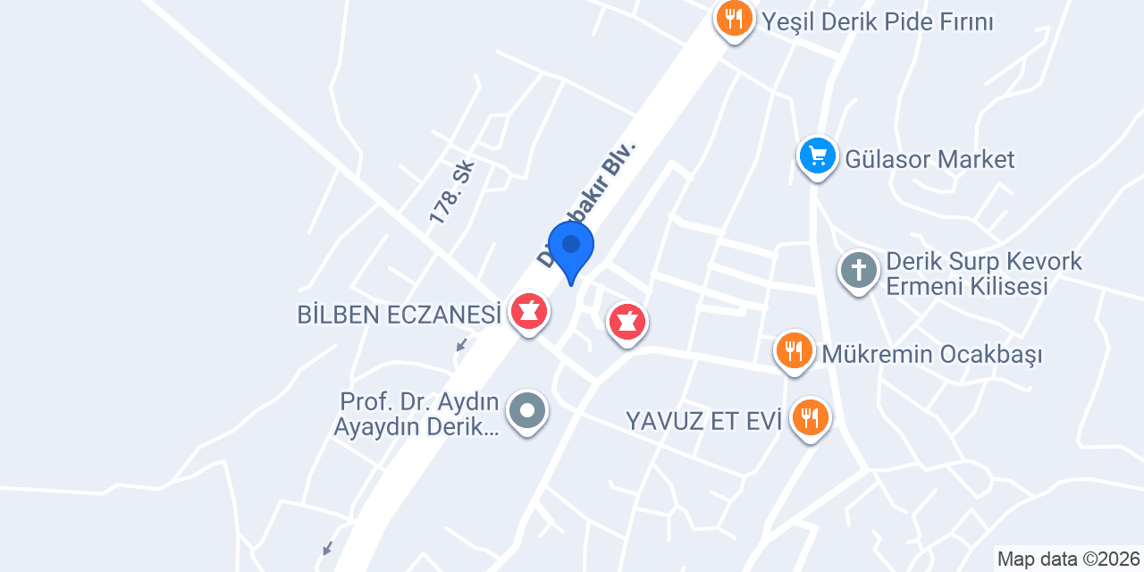 Derik İlçe Emniyet Amirliği konumu