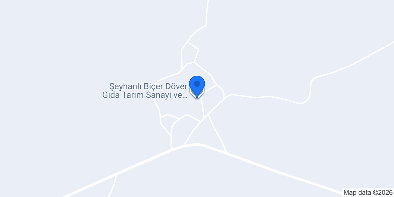 Şeyhanlı Biçer Döver Gıda Tarım Sanayi ve Tic. Ltd. Şti. konumu