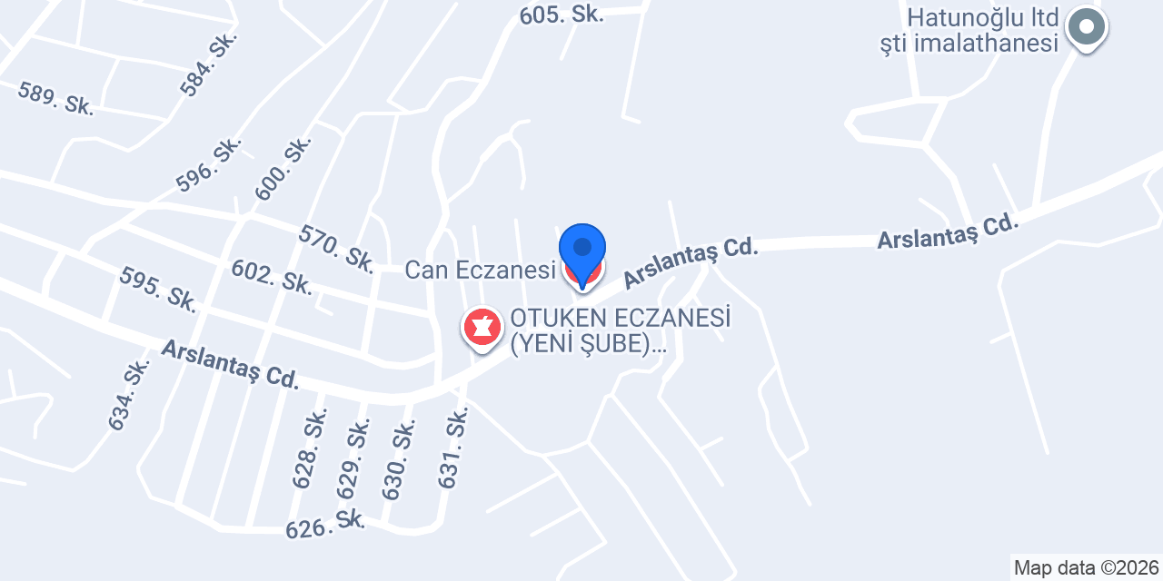 Can Eczanesi konumu