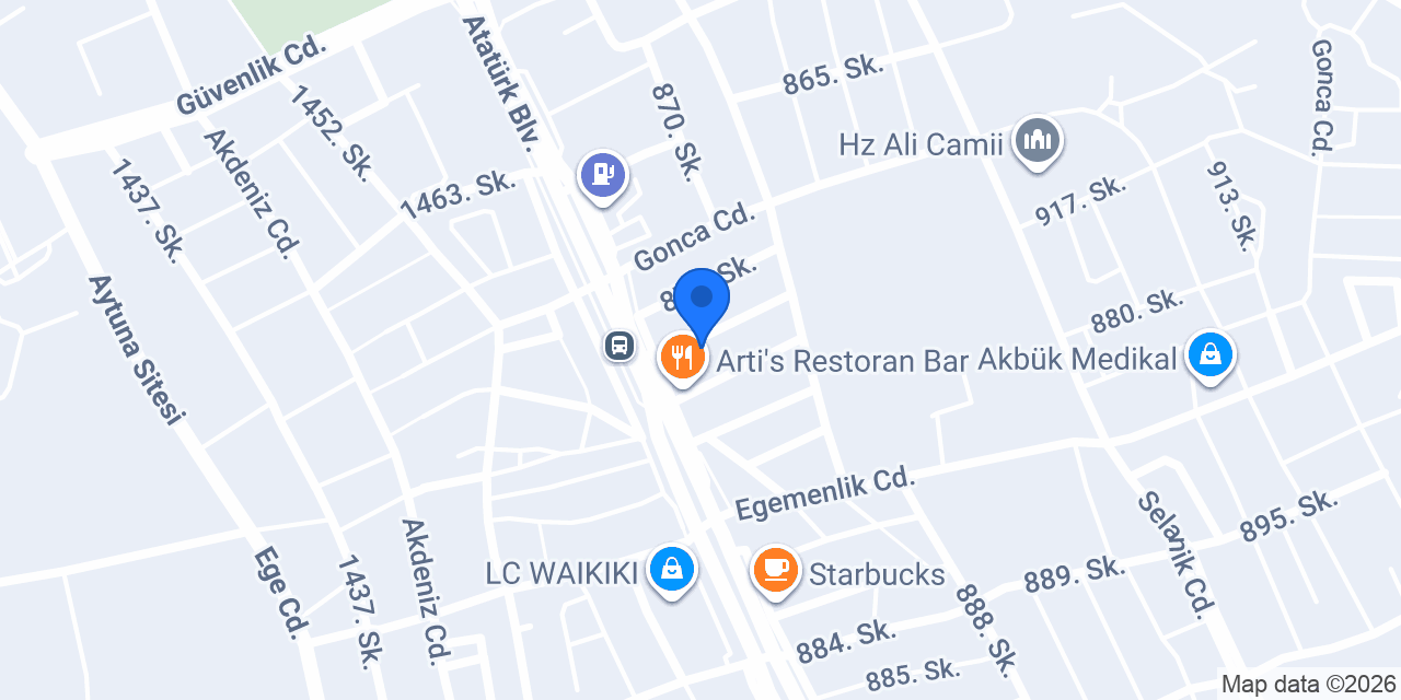 Ara Cafe konumu