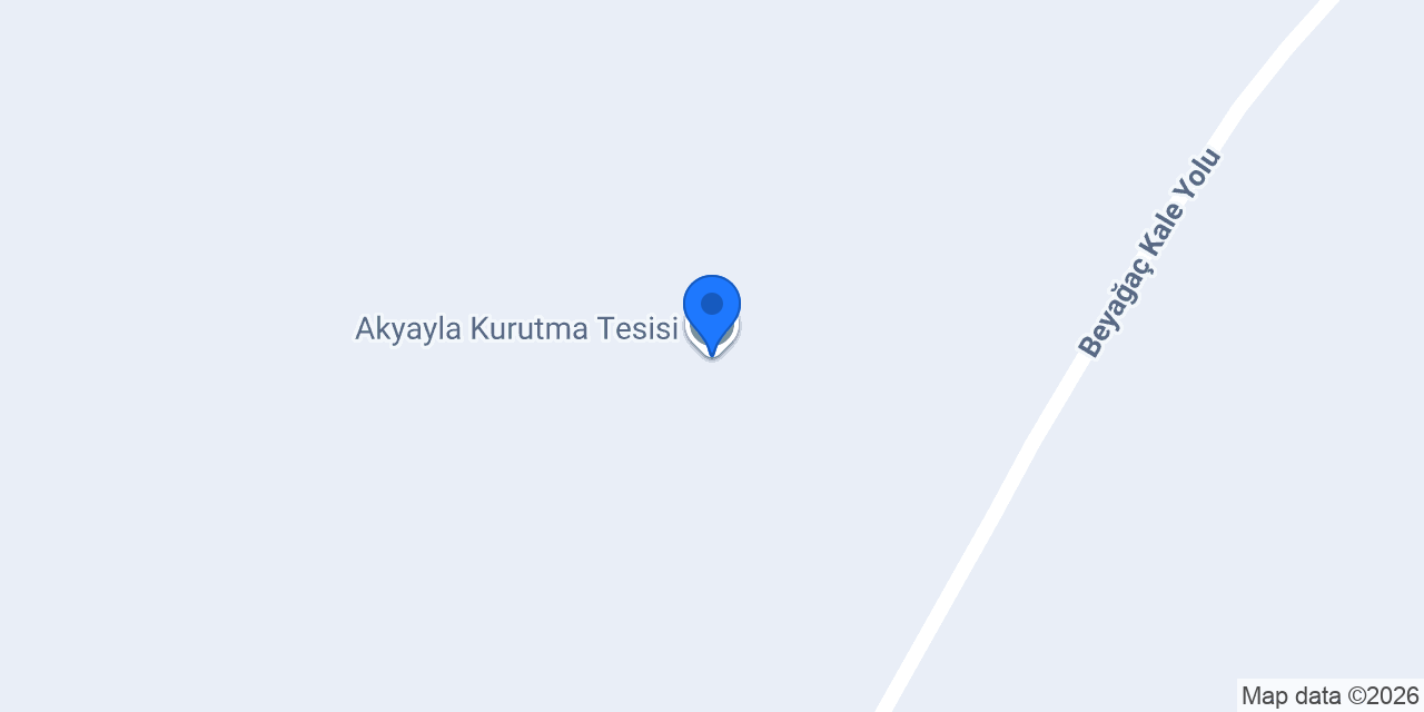 Akyayla Kurutma Tesisi konumu