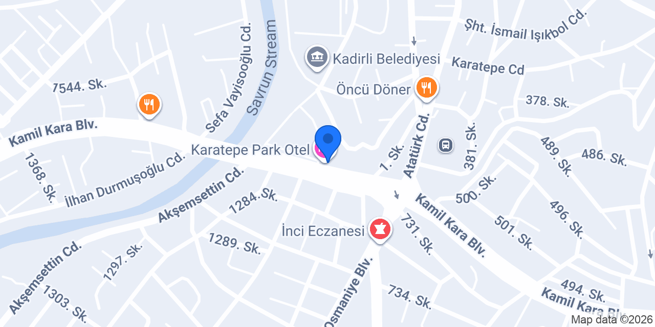 Teras Restoran (kadirli) konumu