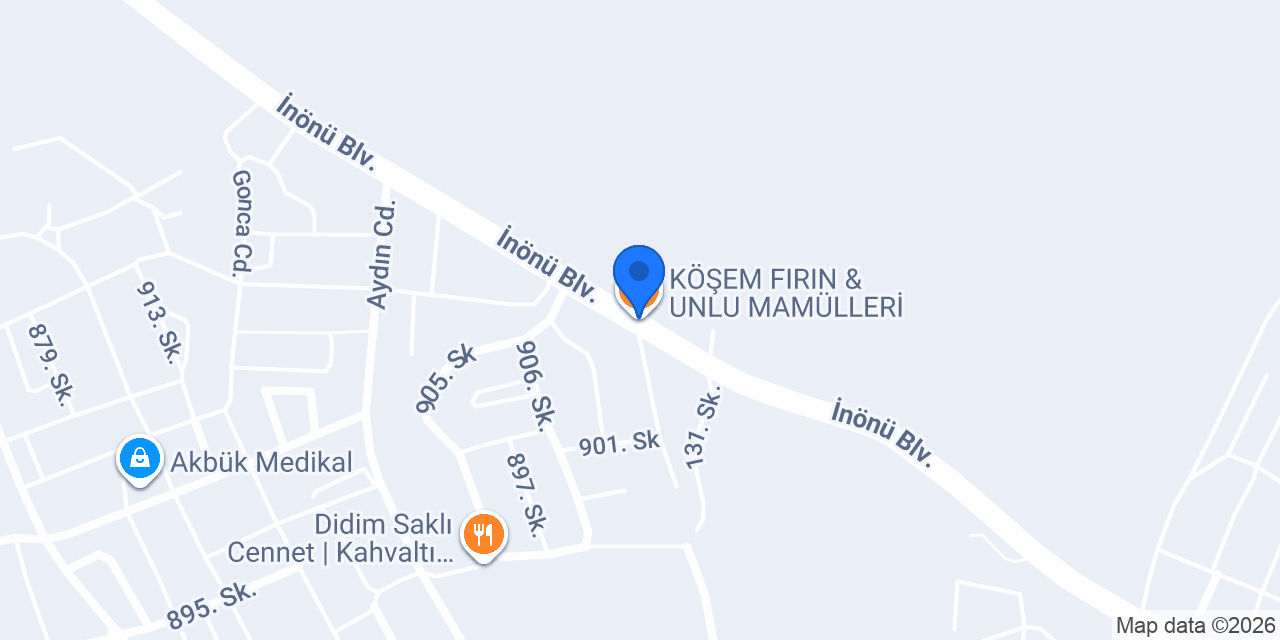 KÖŞEM FIRIN & UNLU MAMÜLLERİ konumu