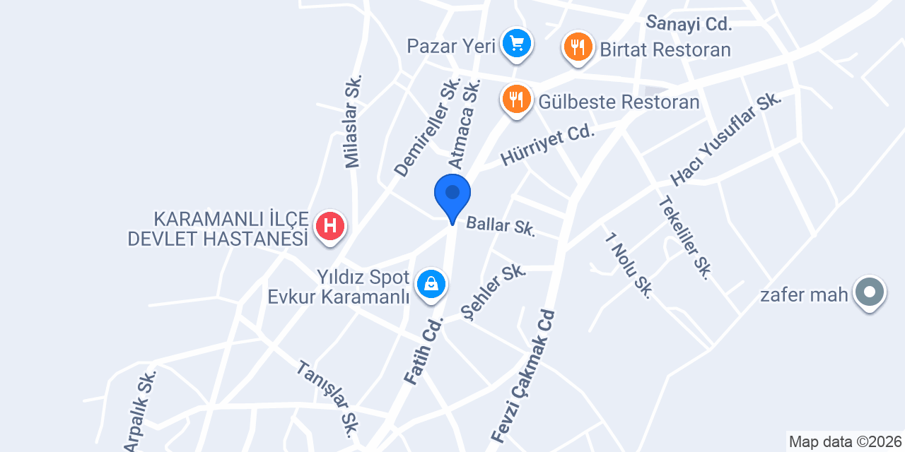 Karamanlı Noterliği konumu