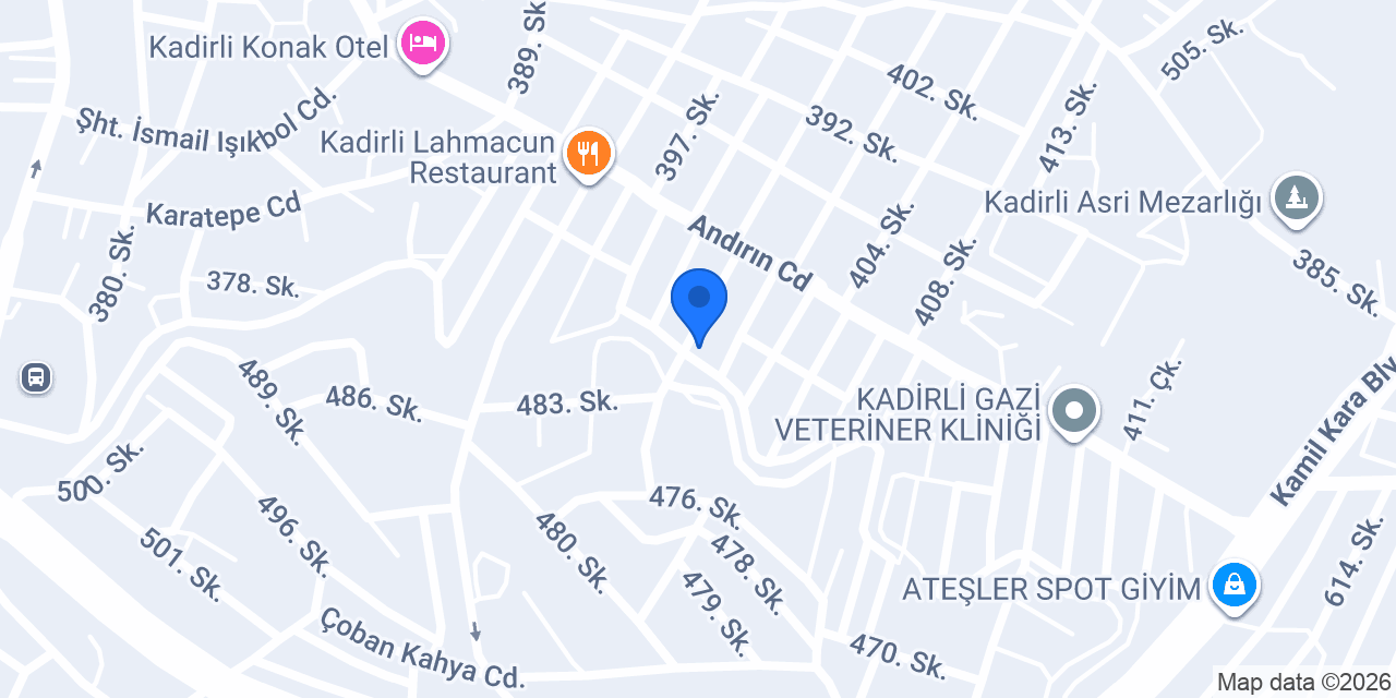 Andırın Eczanesi konumu
