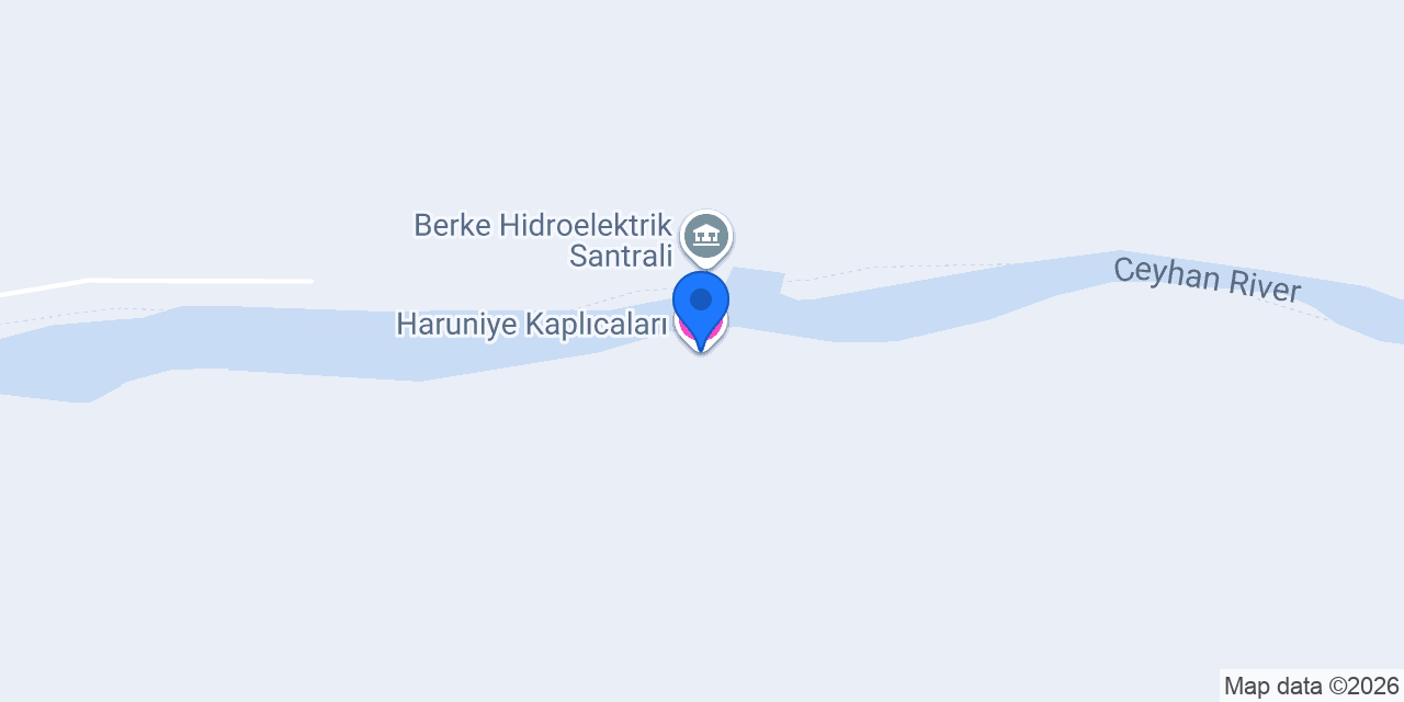 Haruniye Kaplıcaları konumu