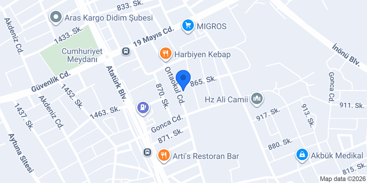 Didim Antakya Döner konumu