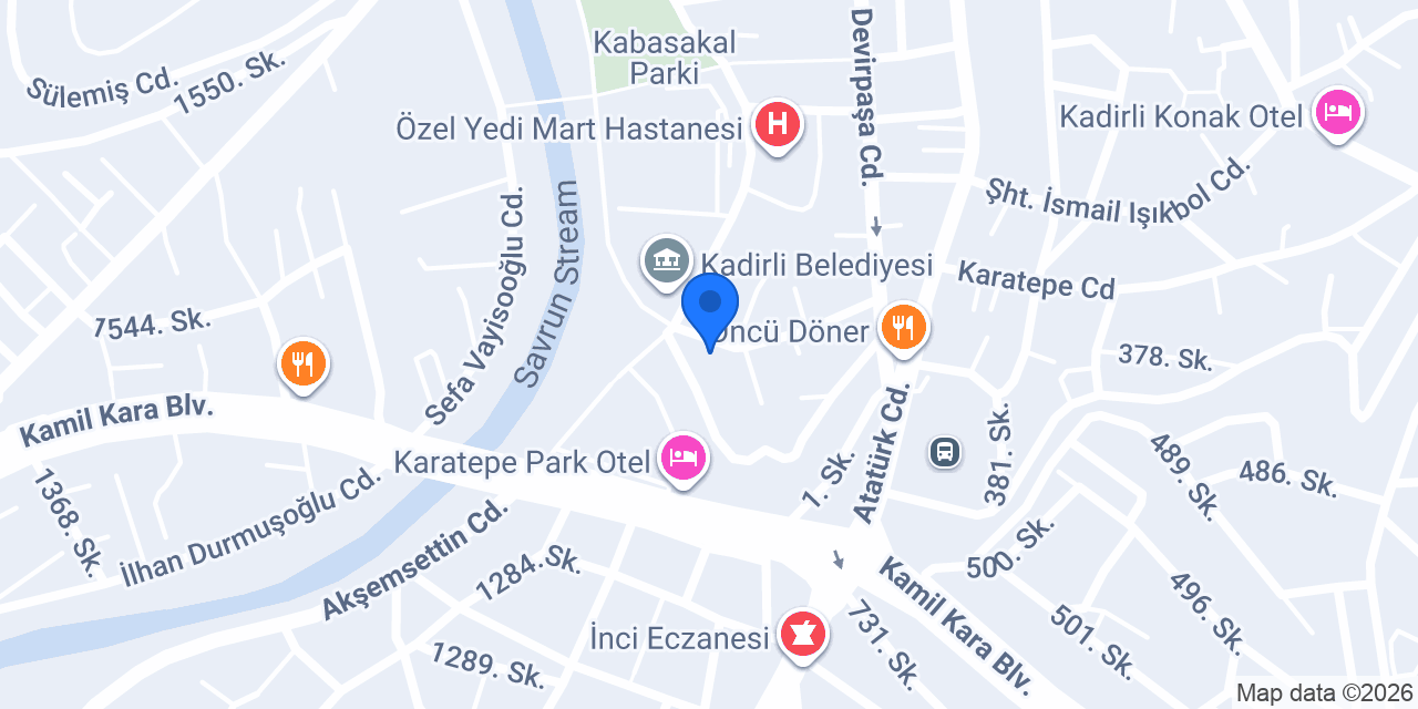 F. D. Auto Kadirli konumu