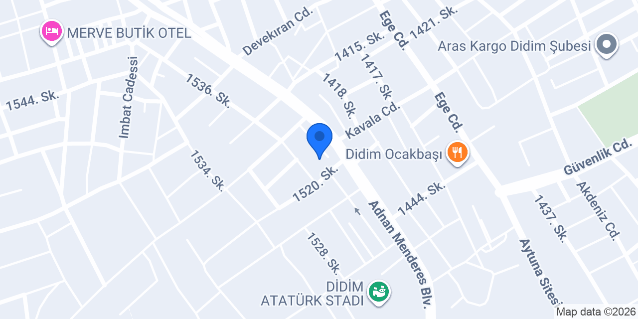 Özel Didim Birey Anaokulu konumu