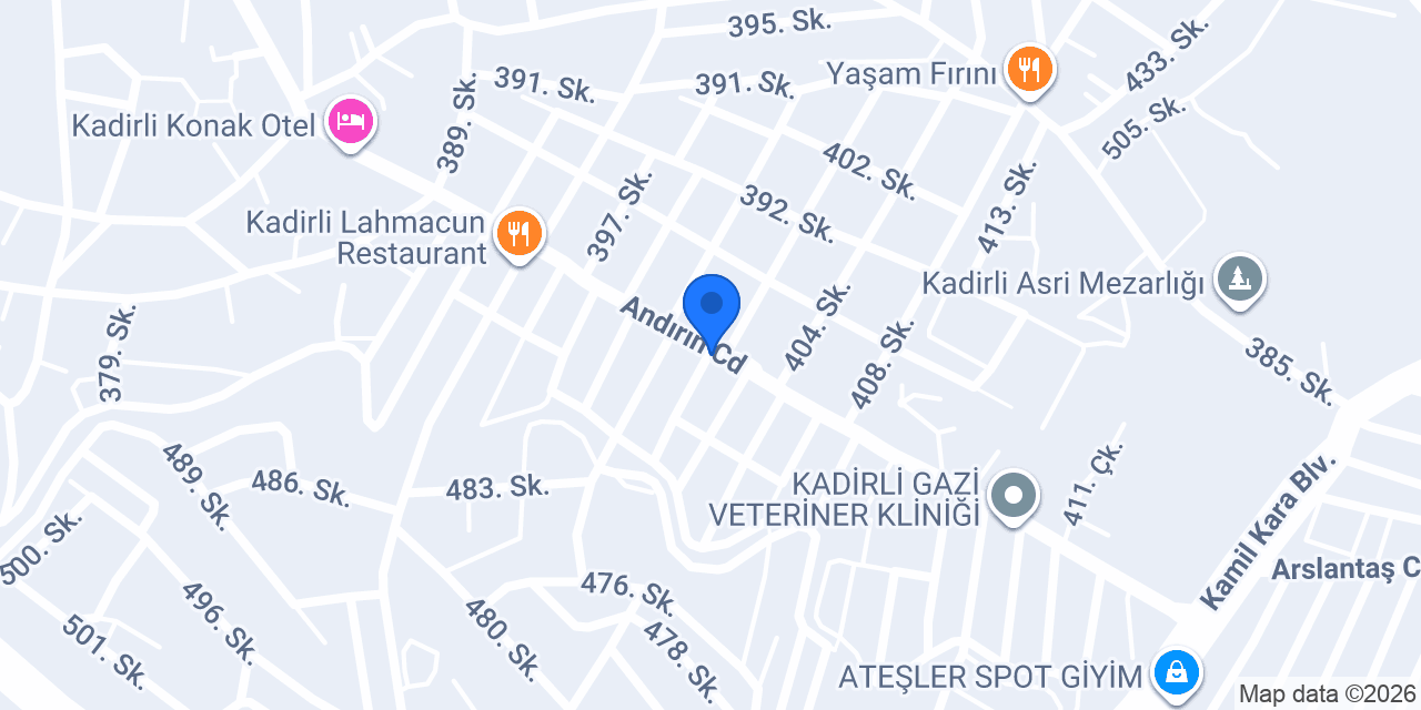 ERGÜL Kitabevi konumu