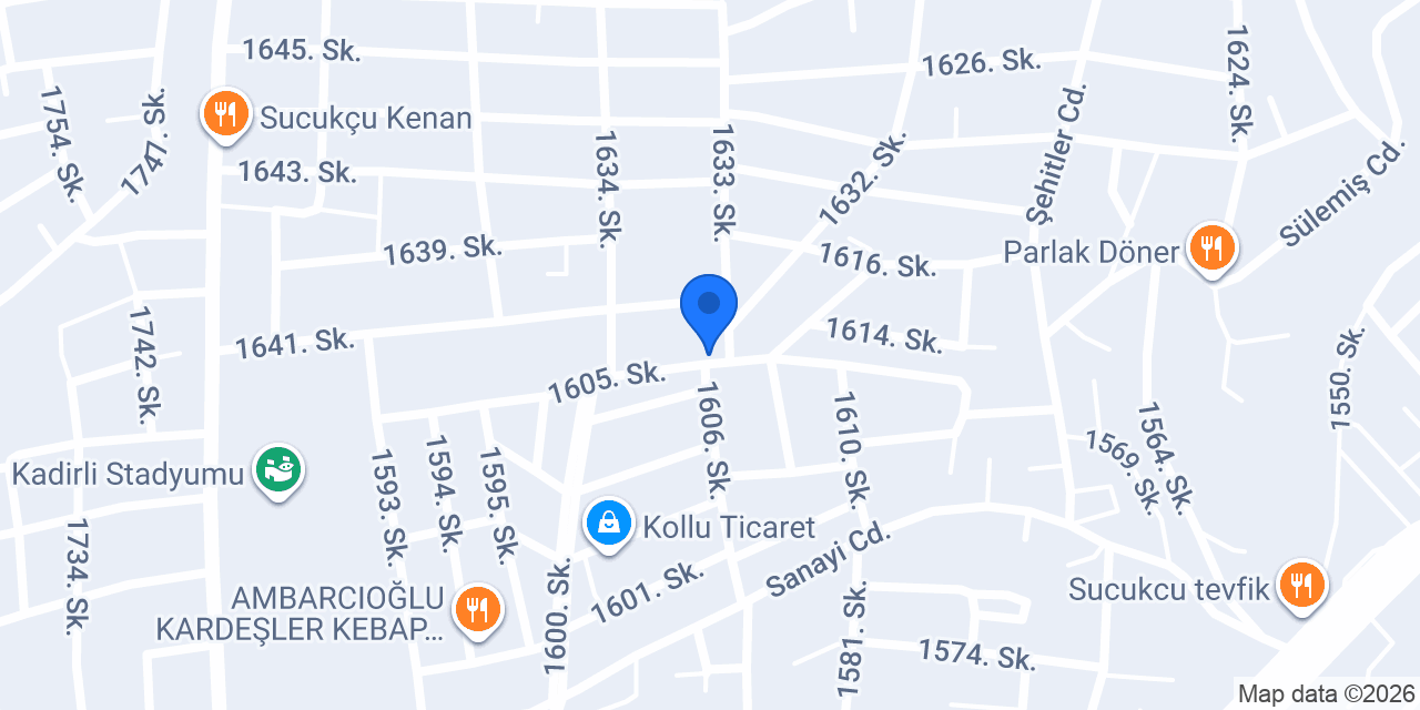 Süsler Oto Döşeme konumu
