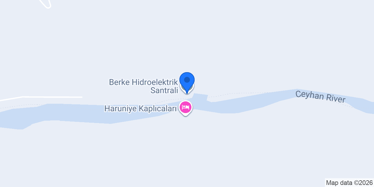 Berke Hidroelektrik Santrali konumu