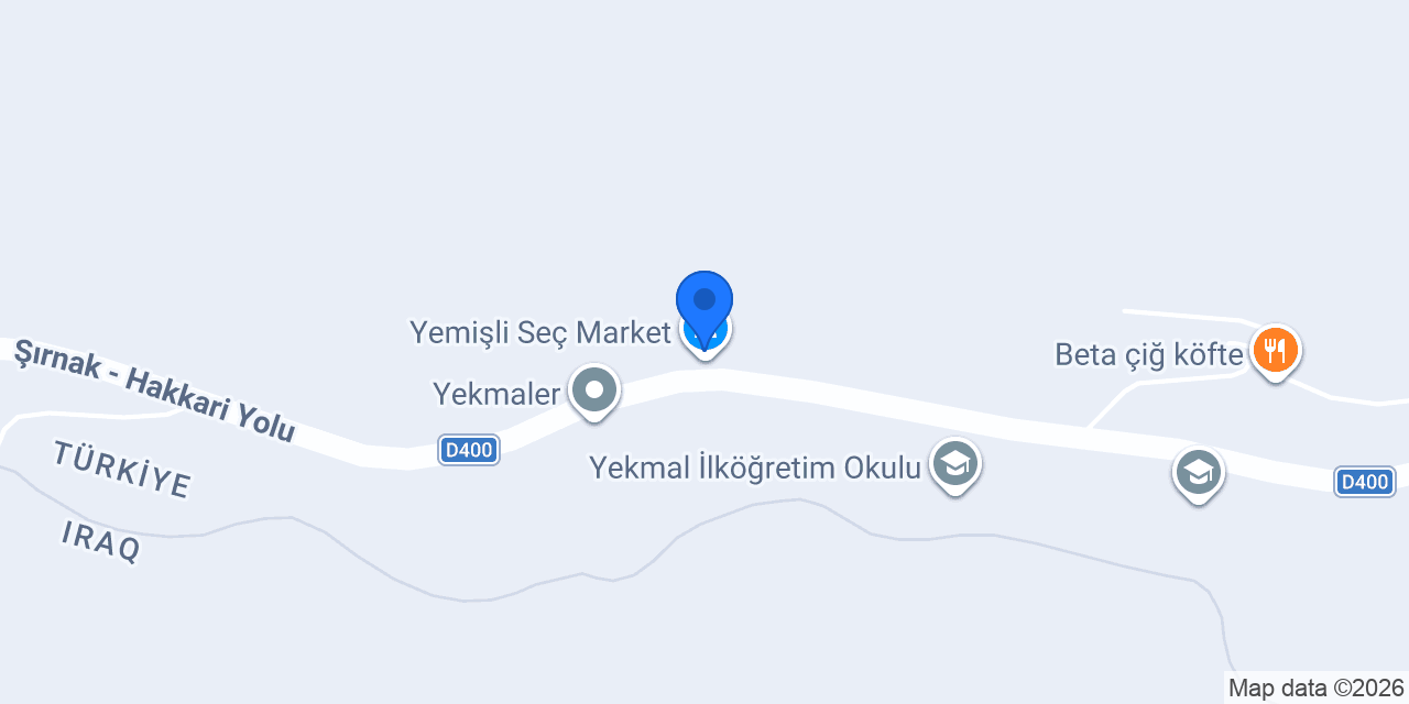 Yemişli Seç Market konumu