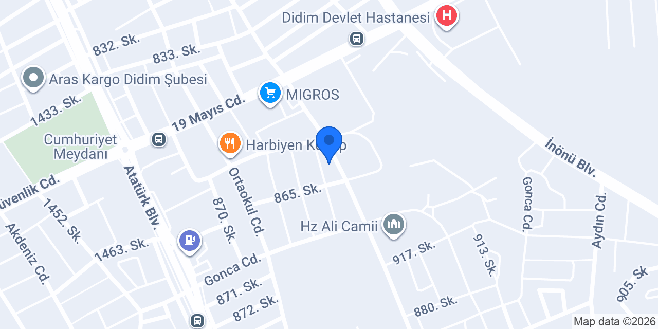 Umay Fırın Cafe konumu