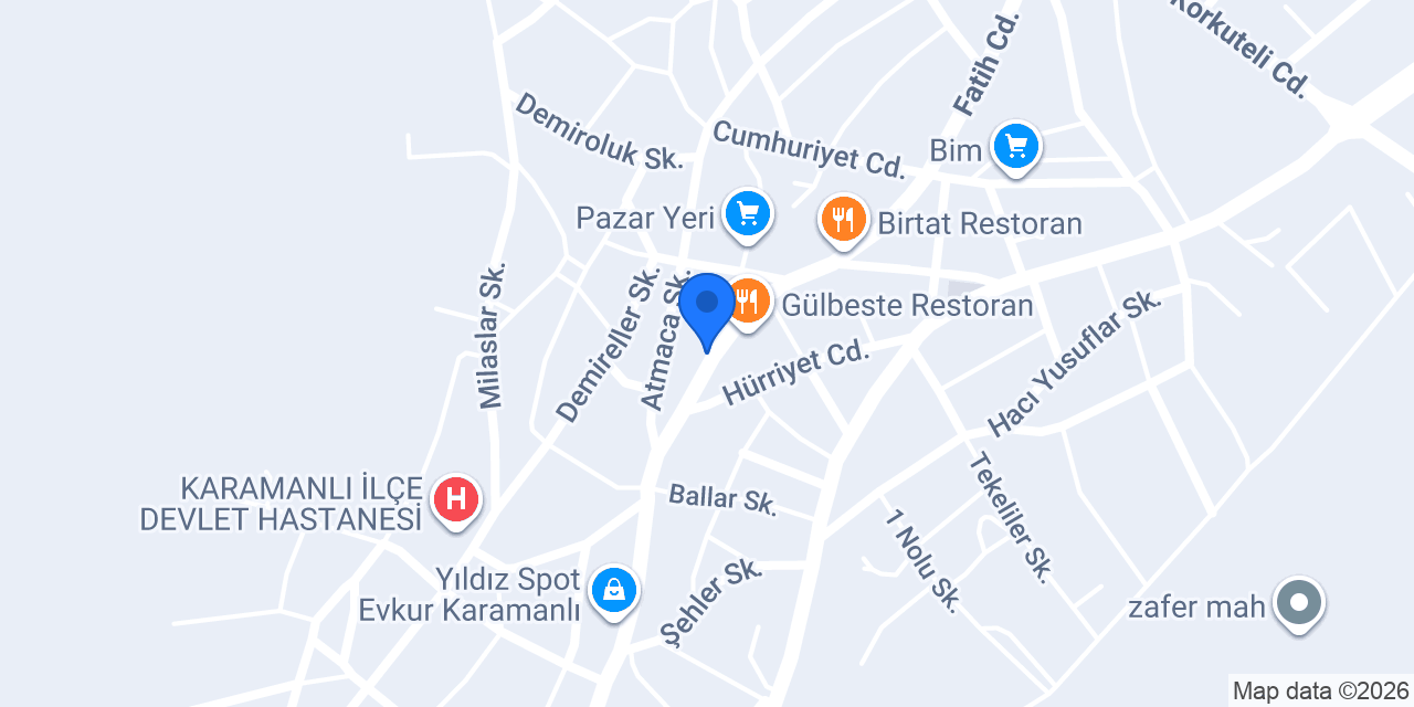 Künar Restorant &Cafe konumu