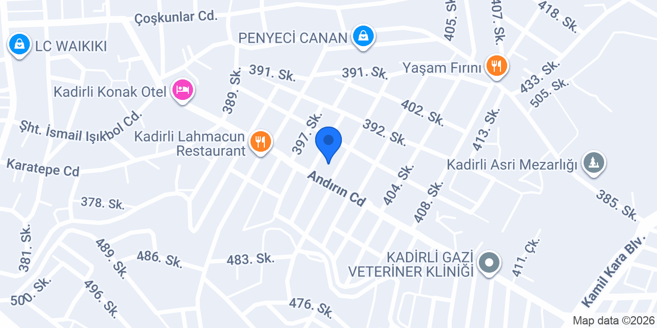 Kadirli Taksicim konumu