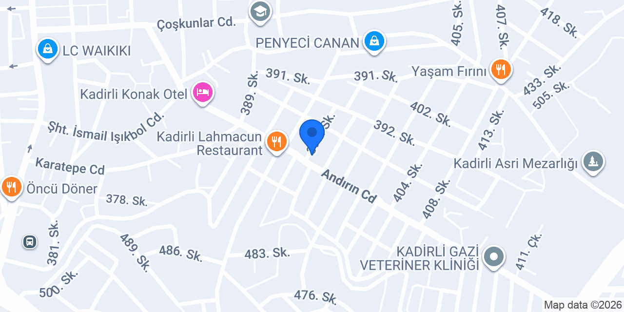 Derya Kitabevi konumu