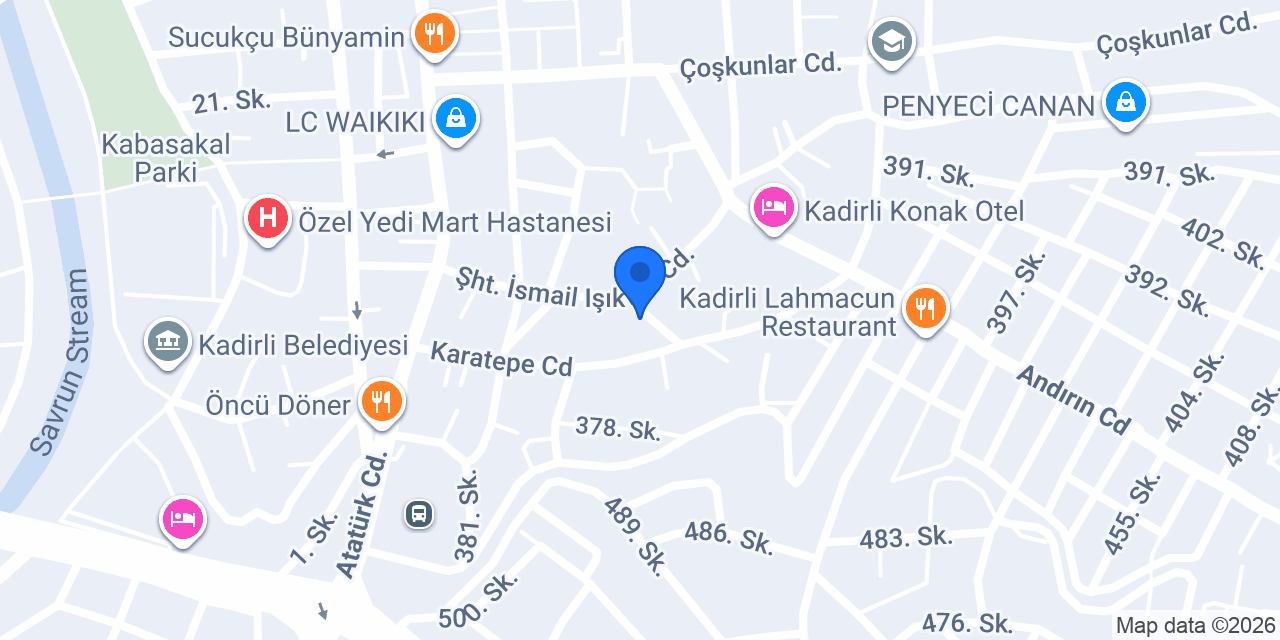 Çuhadaroğlu Ekmek konumu