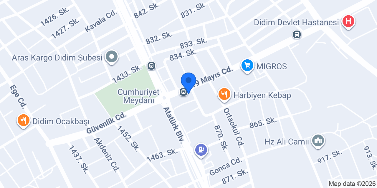 Çınar Elektrik konumu