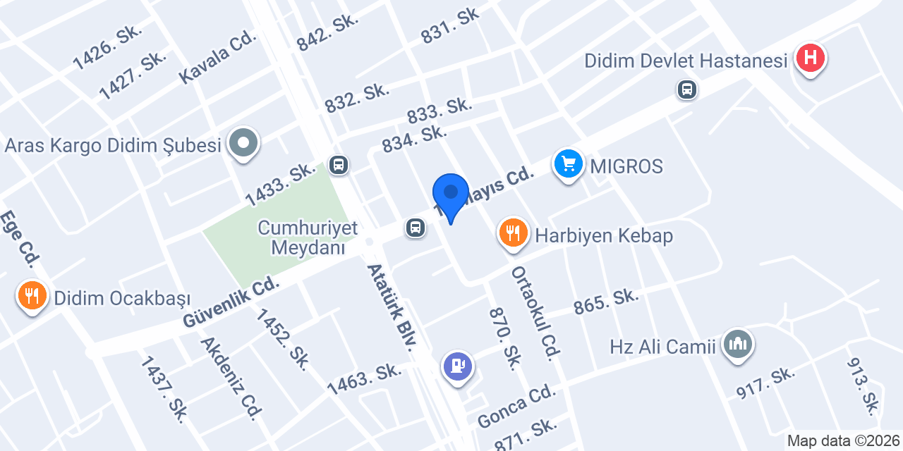 Dengin Yalçın Group konumu