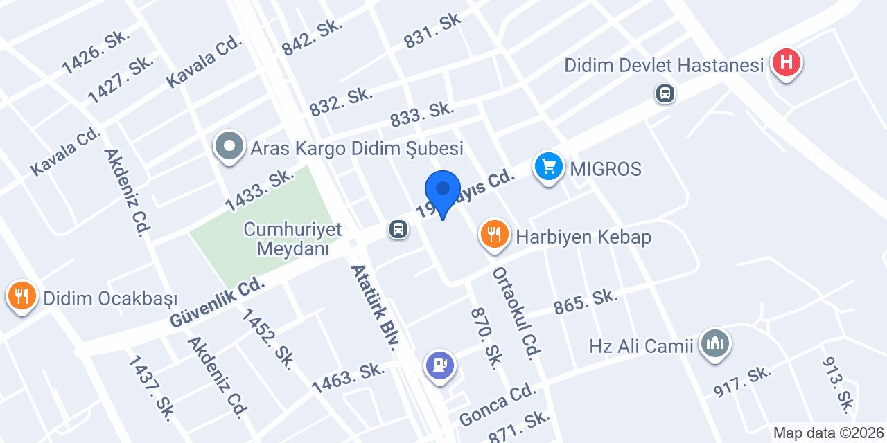 Avukat Ege Erbaş Hukuk Bürosu konumu