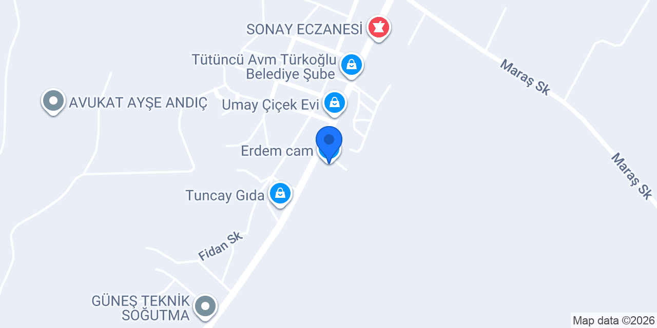 Erdem cam konumu
