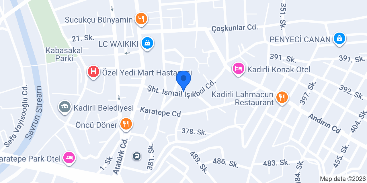 Gök Halı Mobilya konumu