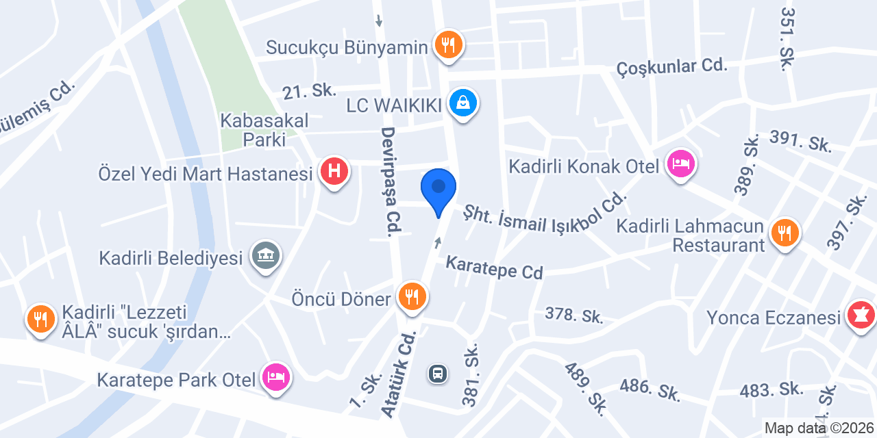 Çukurova Vip Kurs konumu