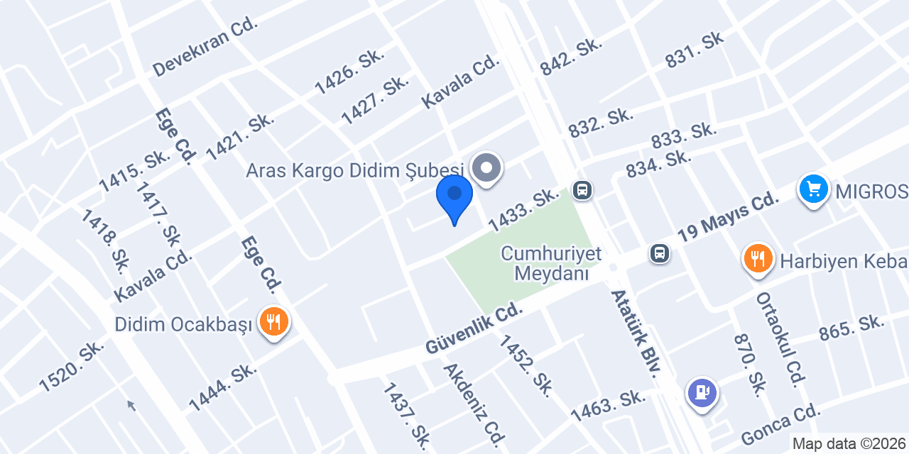 Didim İlçe Emniyet Müdürlüğü konumu