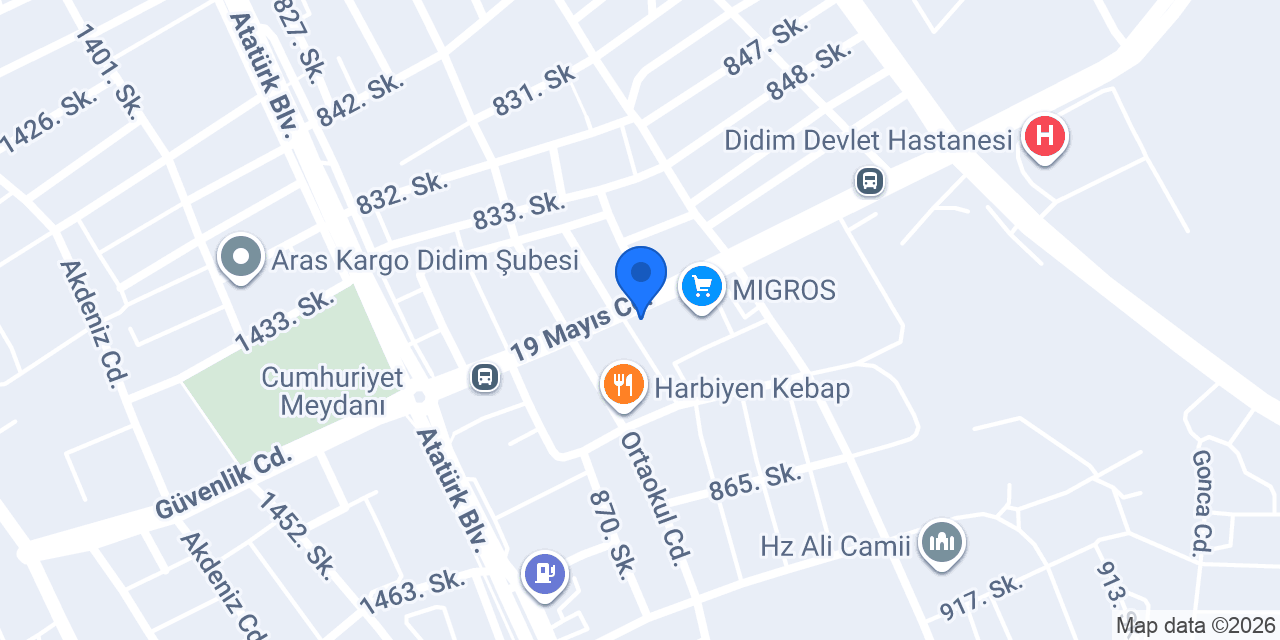 Yurtiçi Kargo Didim konumu