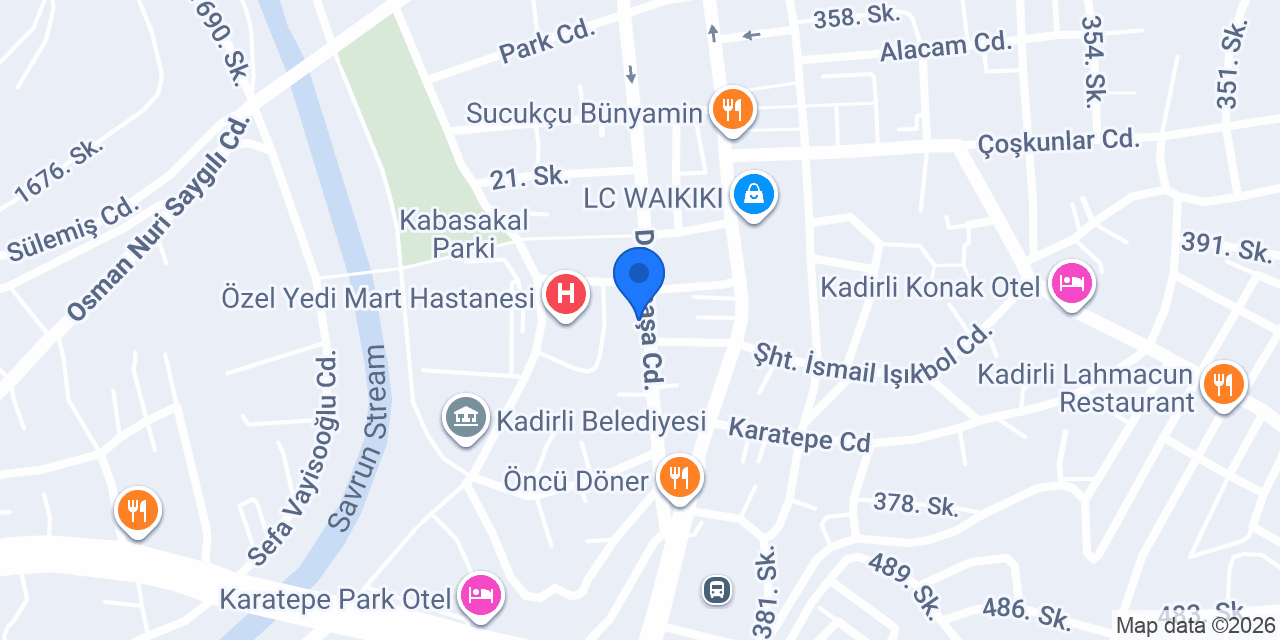 Double Büfe Kadirli konumu